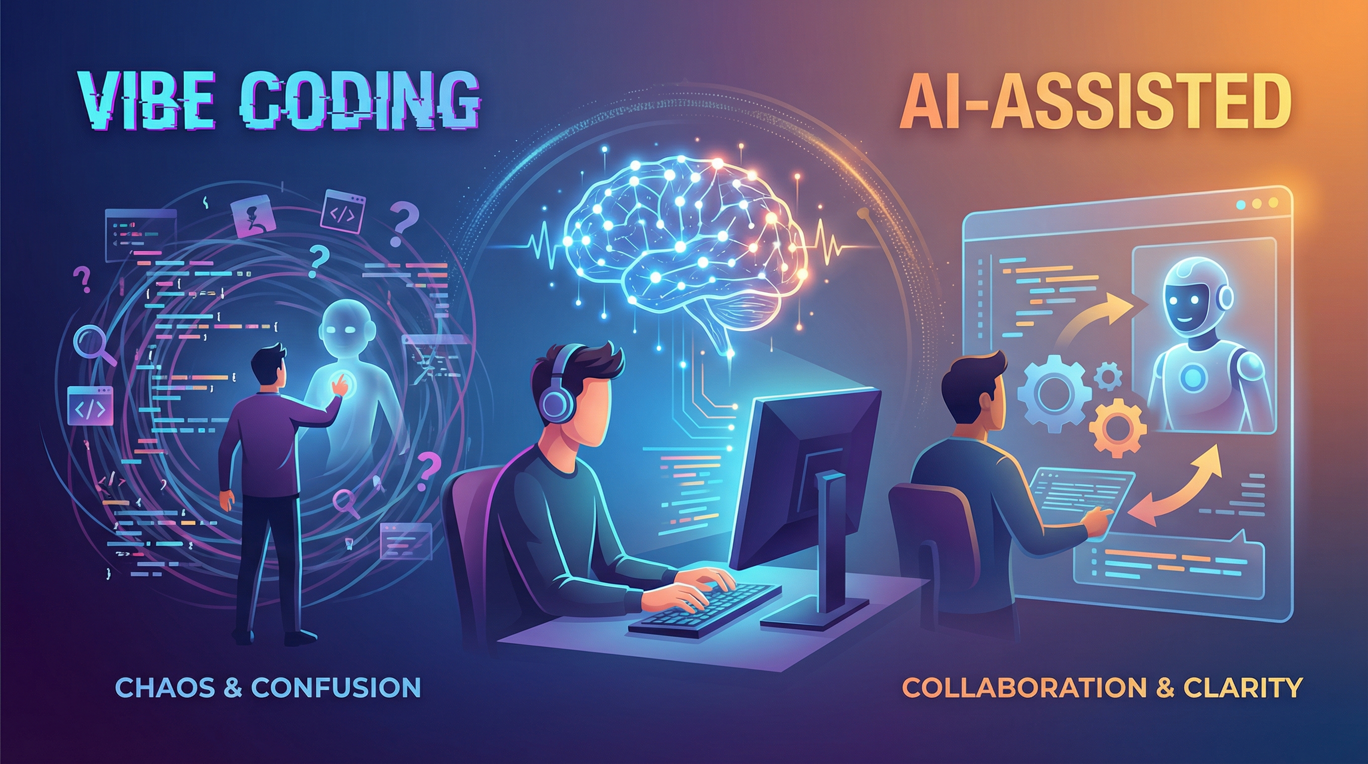 Vibe Coding vs AI-Assisted Coding
